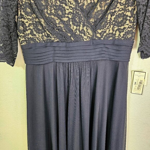 Jessica Howard Black Semi-Formal Special Event A-Line Dress Size 1O - Picture 4 of 9
